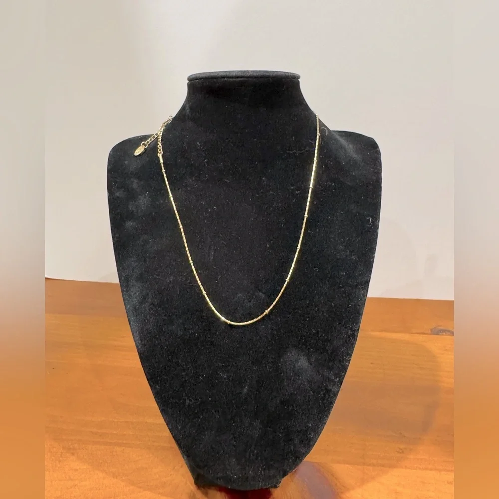 Victoria Emerson Gold filled Necklace adjustable length dainty chain